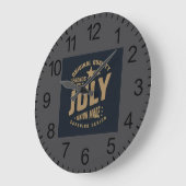 Legends Are Born in July Original Quality ラージ壁時計 (傾斜)