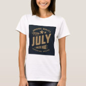 Legends Are Born in July Original Quality Tシャツ (正面)
