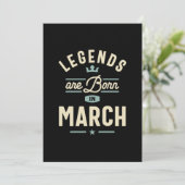 Legends Are Born in March - Birthday in March 招待状 (スタンド正面)