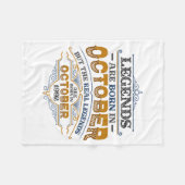 Legends Are Born In October 1992 Womens Birthday C フリースブランケット (正面(横))