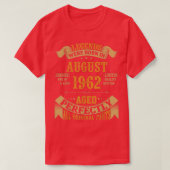 Legends Born In August 1962 60th Birthday Funny 60 Tシャツ (デザイン正面)