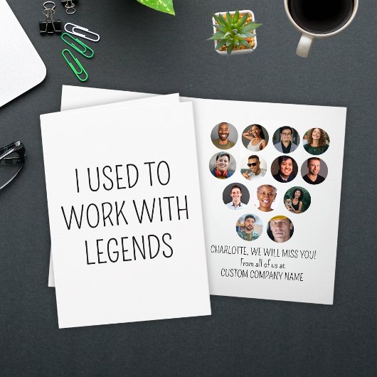Legends Co-Workerで使用した13枚の写真 カード
