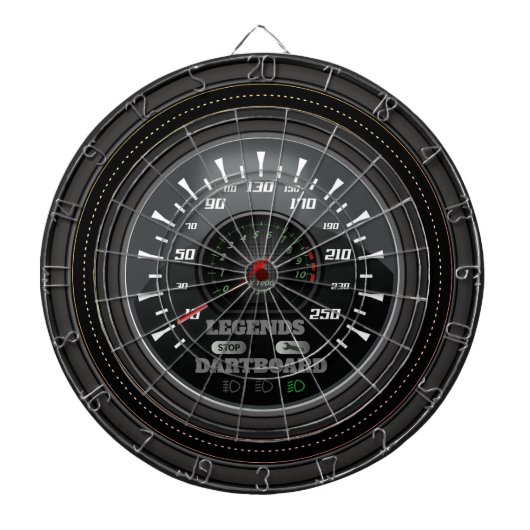 Legends Dartboard Speedometer Edition ダーツボード (正面)