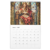 Legends in Glass – Medieval Fantasy Calendar 2026 カレンダー (3月 2027)