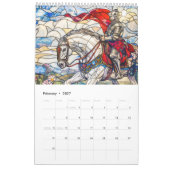 Legends in Glass – Medieval Fantasy Calendar 2026 カレンダー (2月 2027)