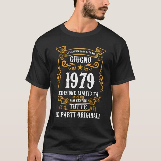 Leggende sono nate nel a Giugno 1979 44 Compleanno Tシャツ (正面)