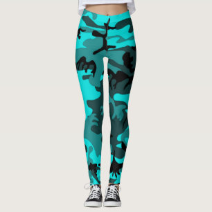 legging青い迷彩柄 レギンス