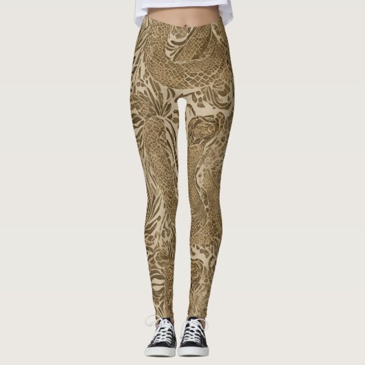 Legging Animal Print Serpiente レギンス (正面)