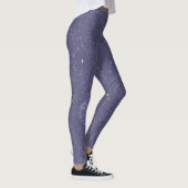 Legging Azul Noche con Líneas y Garabatos Cósmicos レギンス (右)