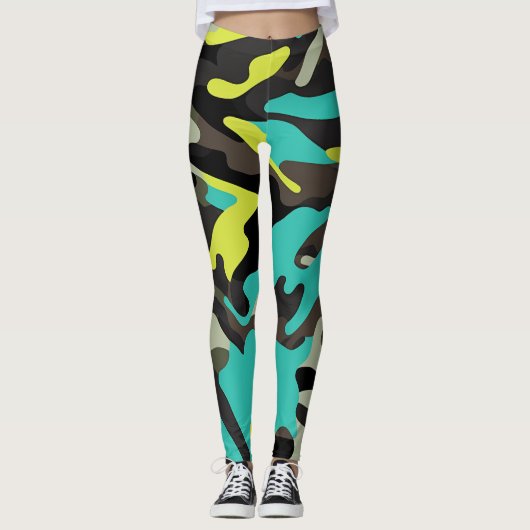 Legging Camo ideal para yoga o el gimnasio レギンス (正面)