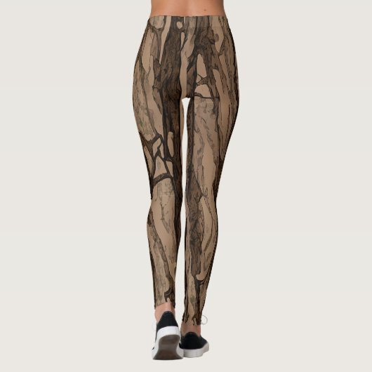 Legging Camo Madera - Diseño y Estilo Único レギンス (裏面)