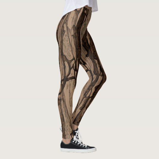 Legging Camo Madera - Diseño y Estilo Único レギンス (右)