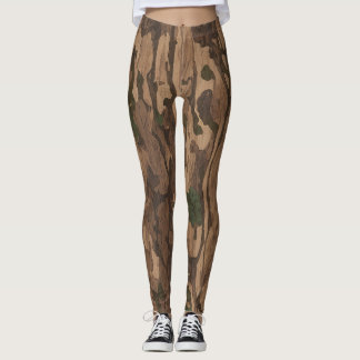Legging Camo Madera - Diseño y Estilo Único レギンス