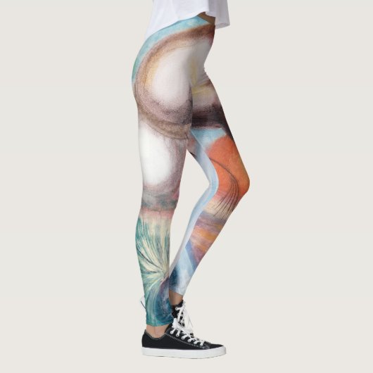 Legging : Cappuera with a Crane レギンス (右)