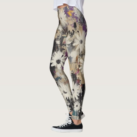 Legging Destroyed Floral Collage レギンス (左)