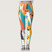legging dogs style picasso レギンス (正面)