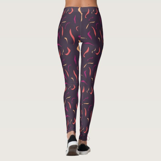 Legging estampada violeta レギンス (裏面)