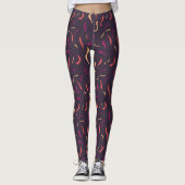 Legging estampada violeta レギンス (正面)