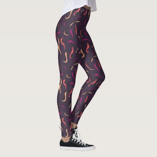 Legging estampada violeta レギンス (右)