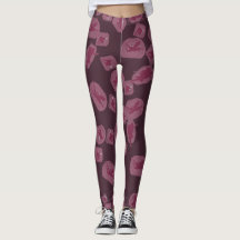 Legging Femme Mauve Mystique – Motif Fées Enchanté