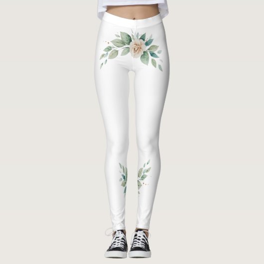 legging fleurs レギンス (正面)