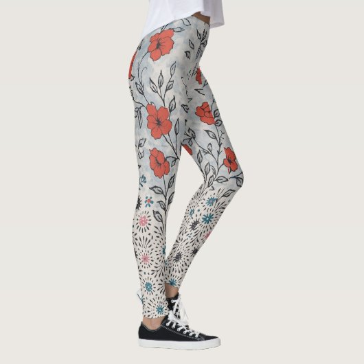Legging  florais artístico  レギンス (右)