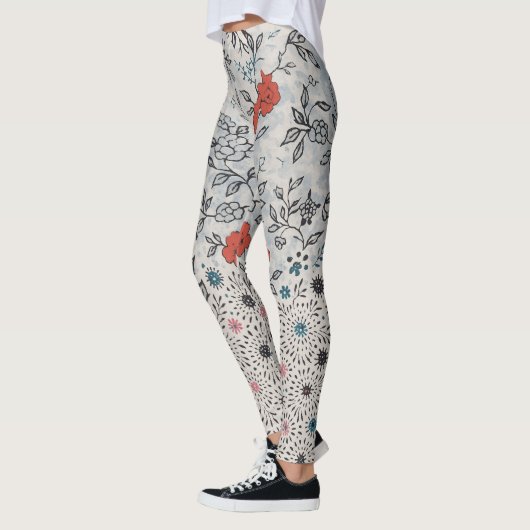 Legging florais artístico レギンス (左)