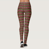 Legging geométrico café レギンス (裏面)