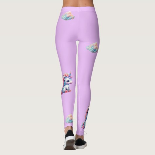 legging licorne et nuages レギンス (裏面)
