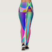Legging Long Abstrait Multicolore レギンス (裏面)