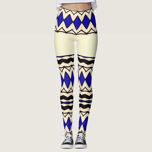 legging motif africain レギンス (正面)