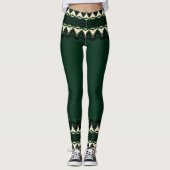 legging motif africain レギンス (正面)
