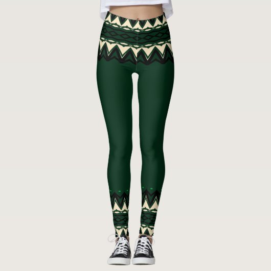 legging motif africain レギンス (正面)