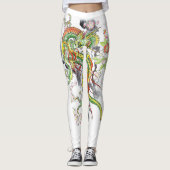 legging motif dragon chinois レギンス (正面)