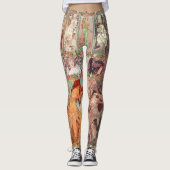Legging Mucha art レギンス (正面)