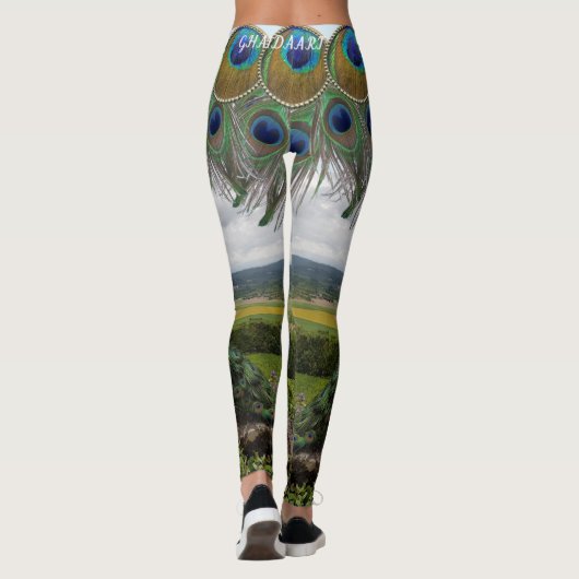 legging peacock レギンス (裏面)