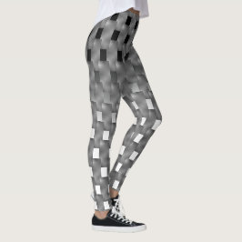 Legging preta e branco, e placas cinza sobre? レギンス