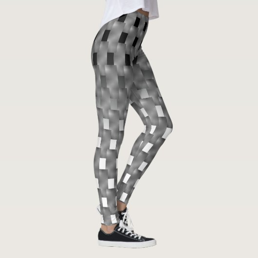 Legging preta e branco, e placas cinza sobre? レギンス (右)