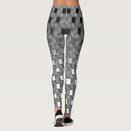Legging preta e branco, e placas cinza sobre? レギンス (裏面)