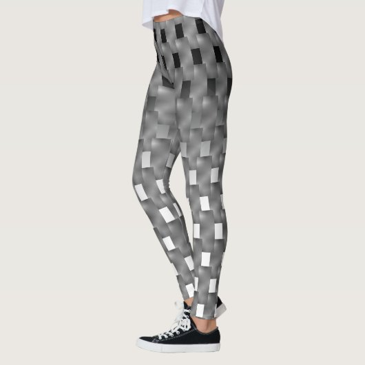 Legging preta e branco, e placas cinza sobre? レギンス (左)