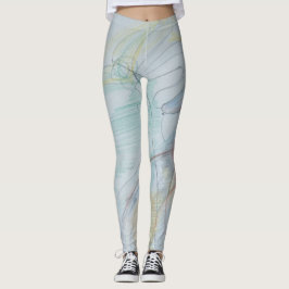 Legging: print Swans レギンス