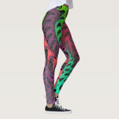 Legging Psicodélico - Diseño Vibrante y Creativo レギンス (右)