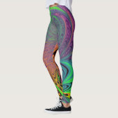 Legging Psicodélico - Diseño Vibrante y Creativo レギンス (左)