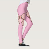 Legging rose pastel noeud papillons  レギンス (右)
