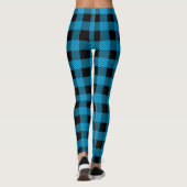 Legging Sky Blue Buffalo Plaid レギンス (裏面)