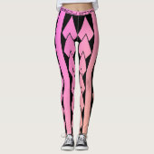 Legging style tribal rose dégradé レギンス (正面)