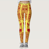 Legging Tribal Tatoo レギンス (正面)