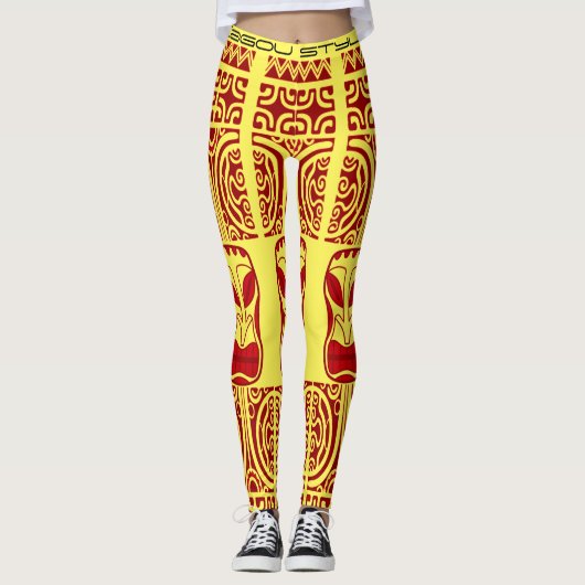 Legging Tribal Tatoo レギンス (正面)