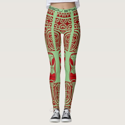 Legging Tribal Tatoo レギンス (正面)