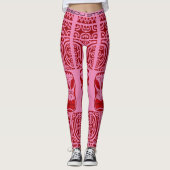 Legging Tribal Tatoo レギンス (正面)